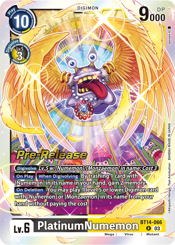 PlatinumNumemon [BT14-066] [Blast Ace Pre-Release Cards] | Play N Trade Winnipeg