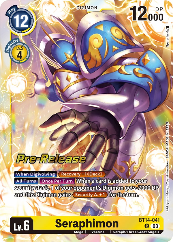 Seraphimon [BT14-041] [Blast Ace Pre-Release Cards] | Play N Trade Winnipeg