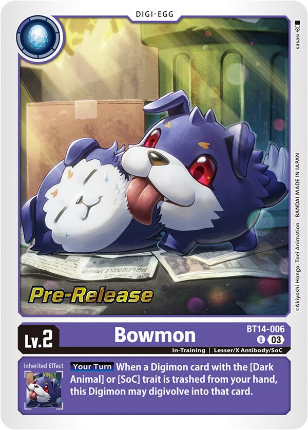 Bowmon [BT14-006] [Blast Ace Pre-Release Cards] | Play N Trade Winnipeg