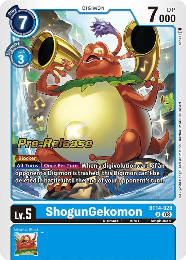 ShogunGekomon [BT14-028] [Blast Ace Pre-Release Cards] | Play N Trade Winnipeg