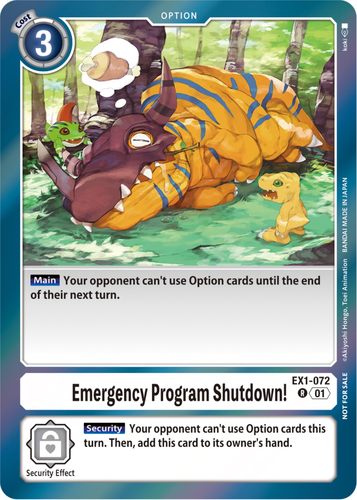 Emergency Program Shutdown! [EX1-072] (Blast Ace Double Pack Set) [Classic Collection] | Play N Trade Winnipeg