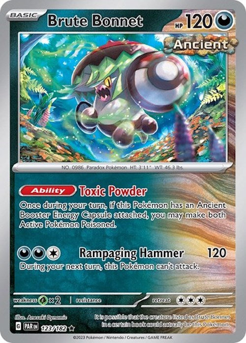 Brute Bonnet (123/182) (Cosmos Holo) [Scarlet & Violet: Paradox Rift] | Play N Trade Winnipeg