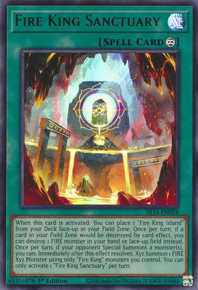 Fire King Sanctuary [SR14-EN024] Ultra Rare | Play N Trade Winnipeg