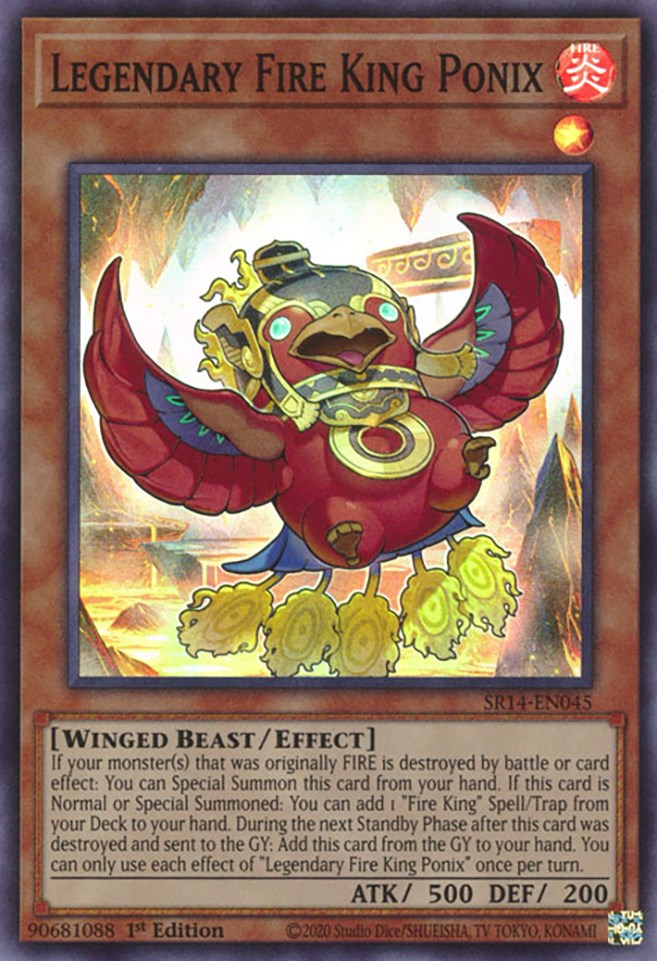 Legendary Fire King Ponix [SR14-EN045] Super Rare | Play N Trade Winnipeg