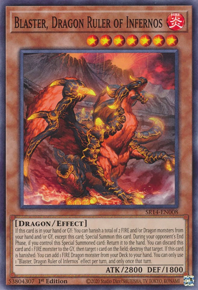 Blaster, Dragon Ruler of Infernos [SR14-EN008] Common | Play N Trade Winnipeg