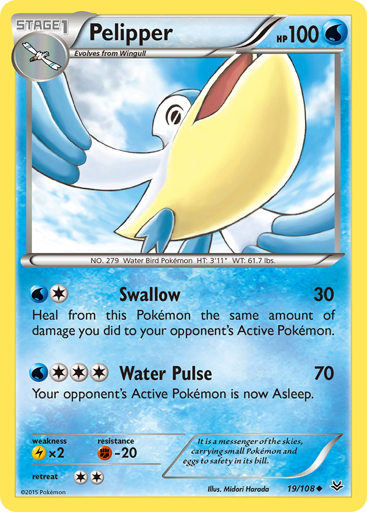 Pelipper (19/108) [XY: Roaring Skies] | Play N Trade Winnipeg