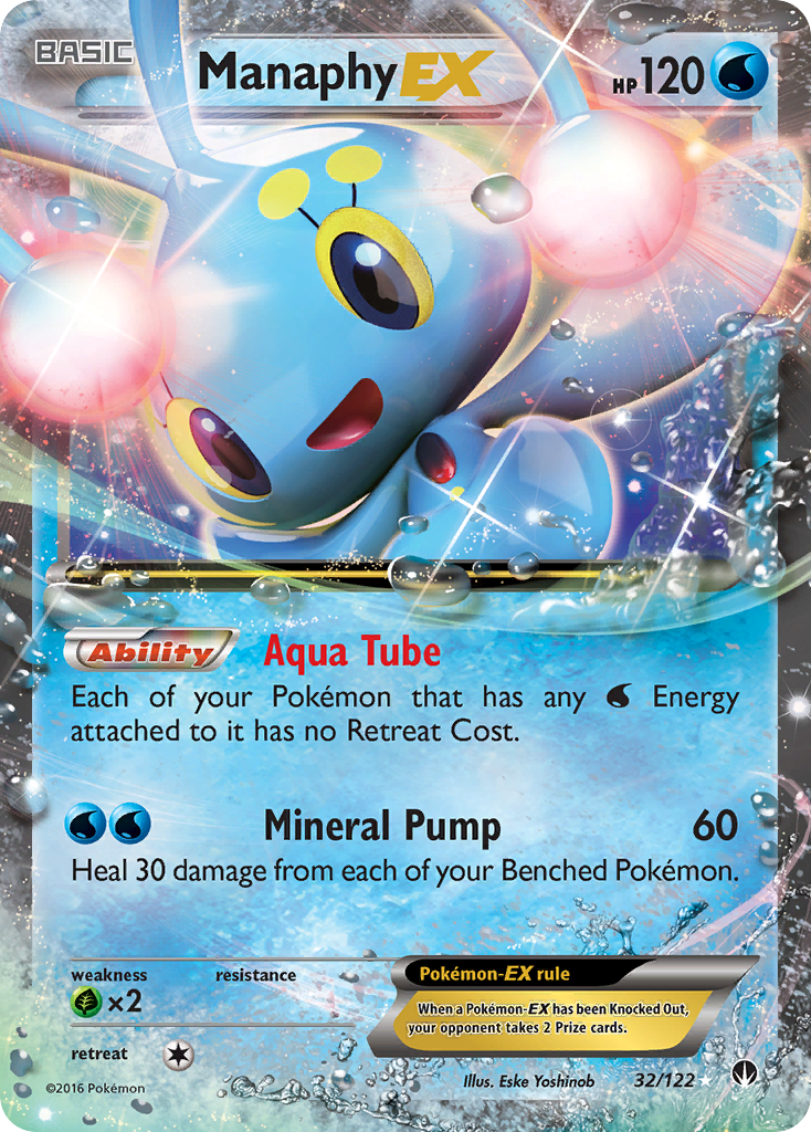 Manaphy EX (32/122) [XY: BREAKpoint] | Play N Trade Winnipeg