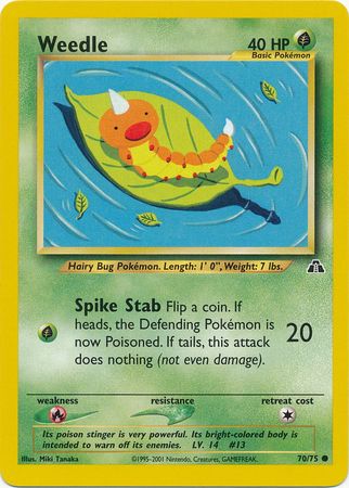 Weedle (70/75) [Neo Discovery Unlimited] | Play N Trade Winnipeg