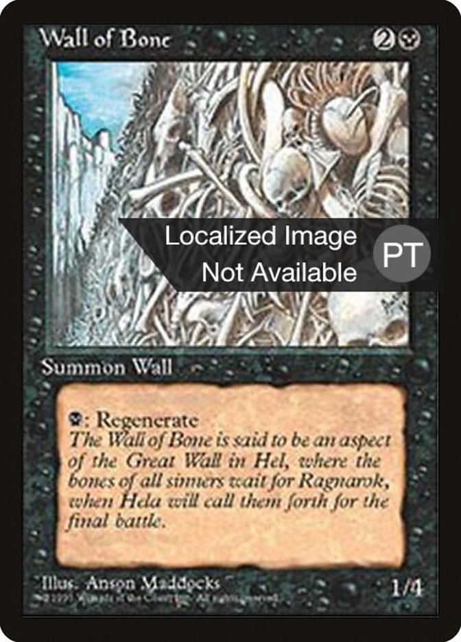 Wall of Bone [Fourth Edition (Foreign Black Border)] | Play N Trade Winnipeg