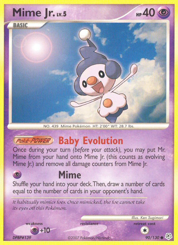 Mime Jr. (90/130) [Diamond & Pearl: Base Set] | Play N Trade Winnipeg