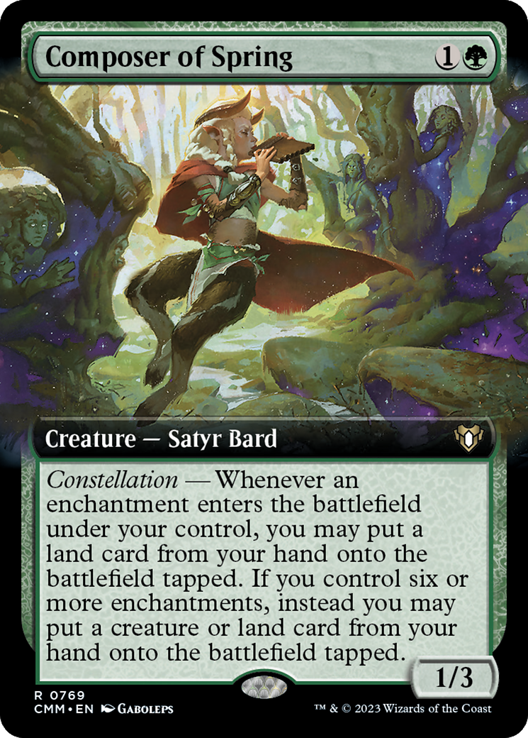 Composer of Spring (Extended Art) [Commander Masters] | Play N Trade Winnipeg