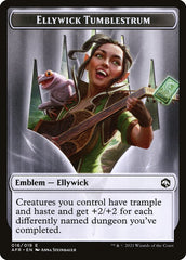Dog Illusion // Ellywick Tumblestrum Emblem Double-sided Token [Dungeons & Dragons: Adventures in the Forgotten Realms Tokens] | Play N Trade Winnipeg