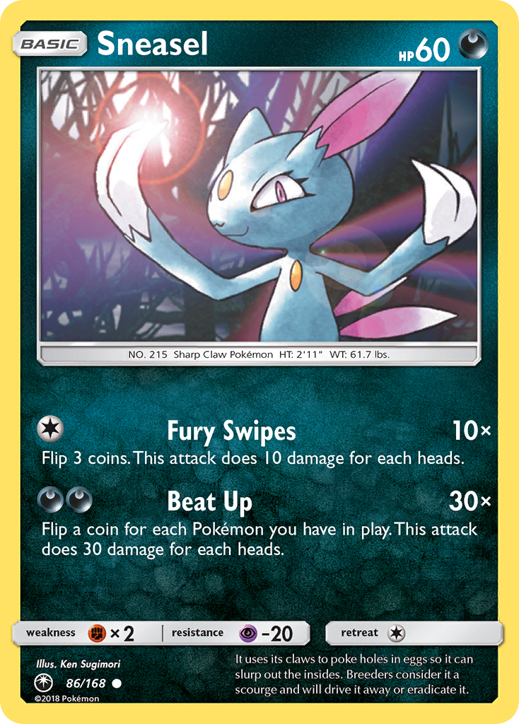 Sneasel (86/168) [Sun & Moon: Celestial Storm] | Play N Trade Winnipeg