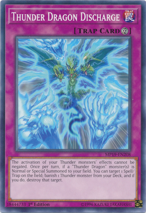 Thunder Dragon Discharge [MP19-EN208] Common | Play N Trade Winnipeg