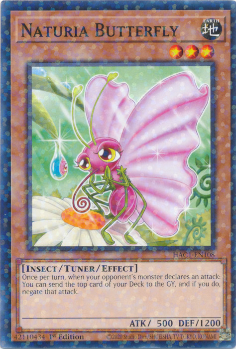 Naturia Butterfly (Duel Terminal) [HAC1-EN108] Common | Play N Trade Winnipeg