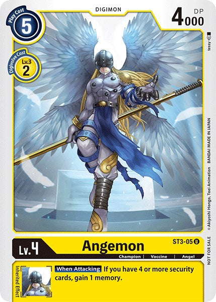 Angemon [ST3-05] (Official Tournament Pack Vol.3) [Starter Deck: Heaven's Yellow Promos] | Play N Trade Winnipeg