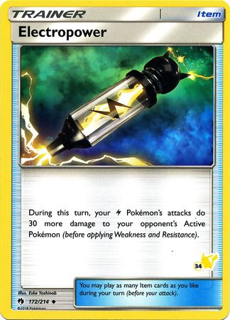 Electropower (172/214) (Pikachu Stamp #34) [Battle Academy 2020] | Play N Trade Winnipeg