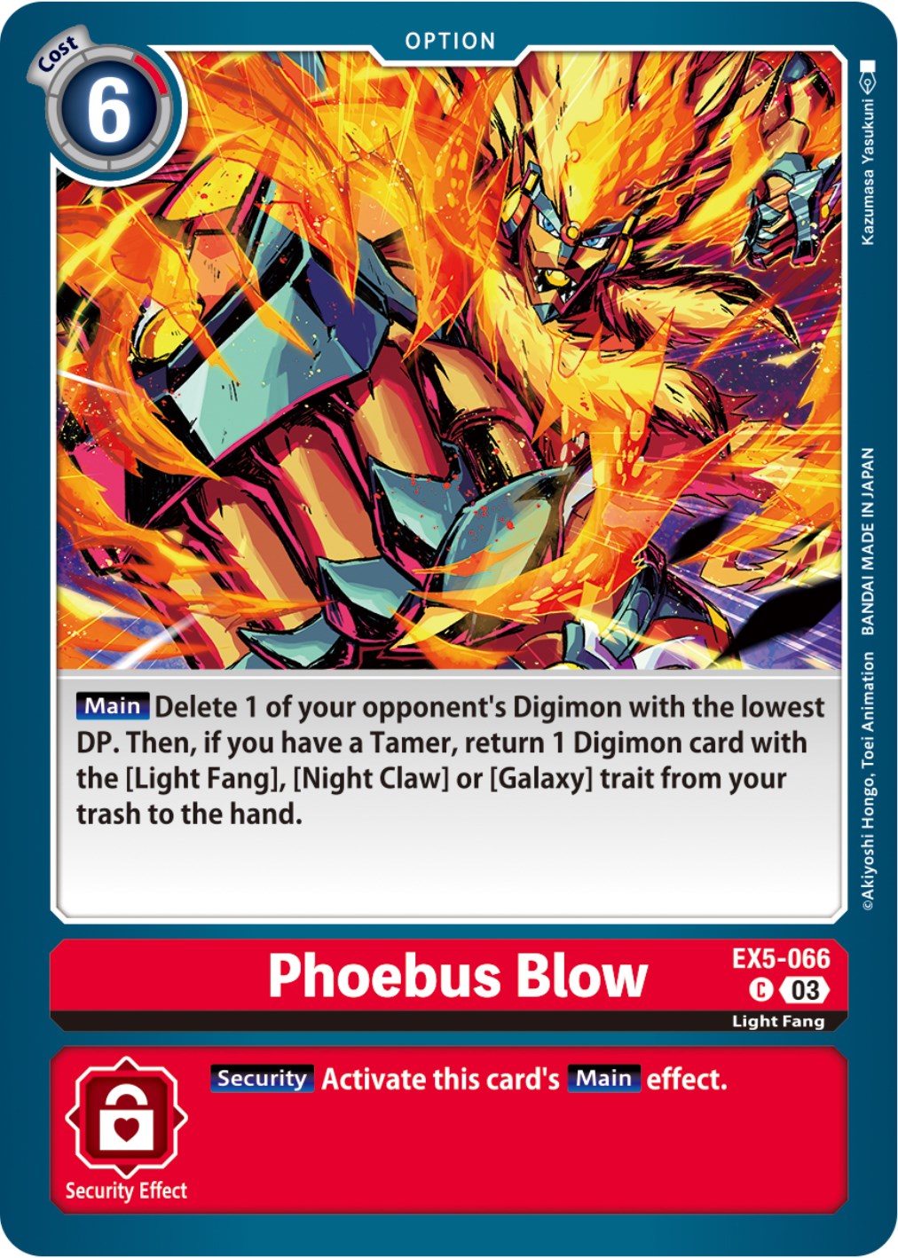 Phoebus Blow [EX5-066] [Animal Colosseum] | Play N Trade Winnipeg