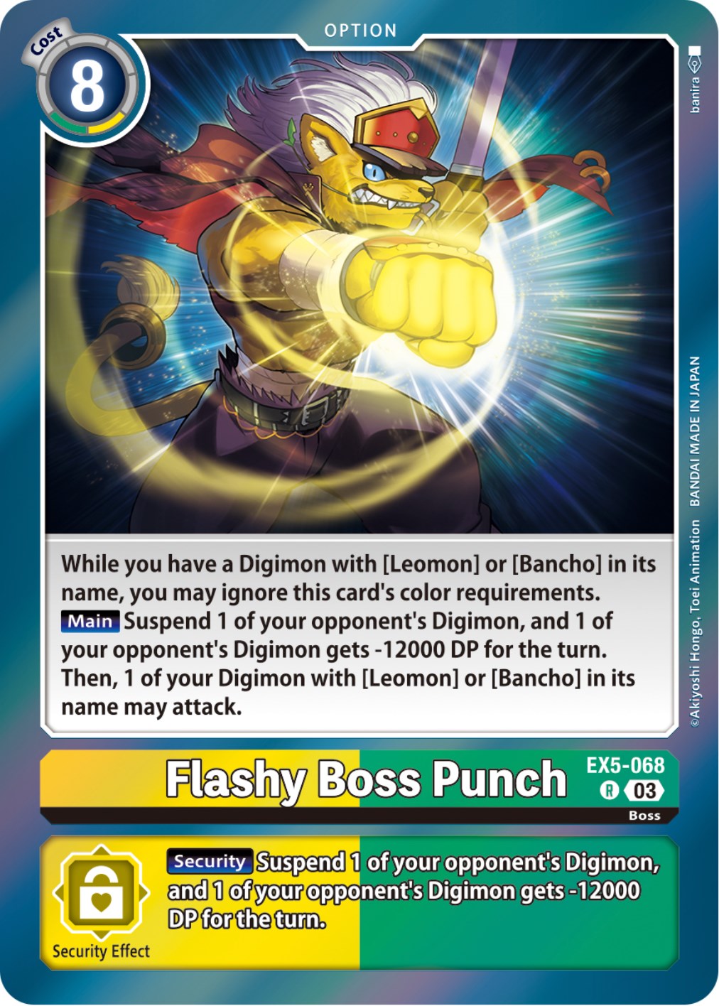 Flashy Boss Punch [EX5-068] [Animal Colosseum] | Play N Trade Winnipeg