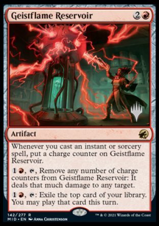 Geistflame Reservoir (Promo Pack) [Innistrad: Midnight Hunt Promos] | Play N Trade Winnipeg