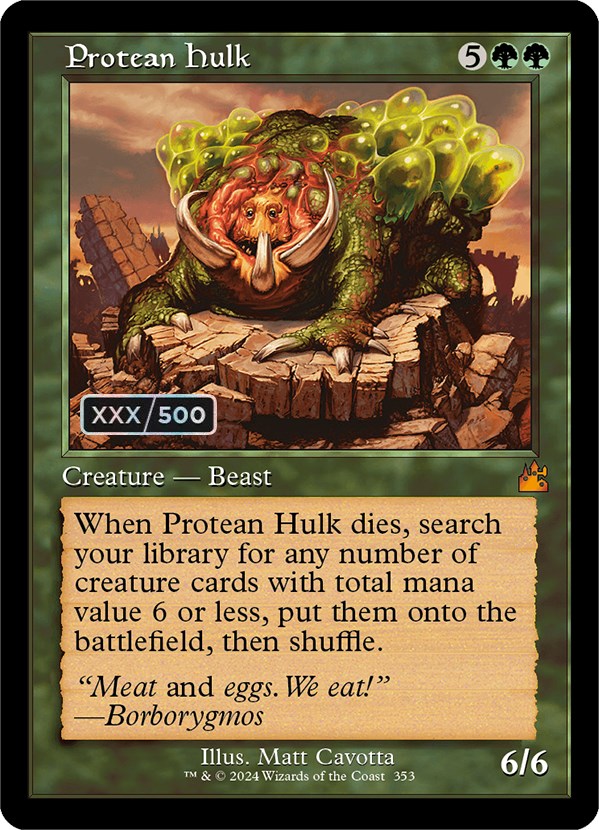 Protean Hulk (Retro) (Serialized) [Ravnica Remastered] | Play N Trade Winnipeg