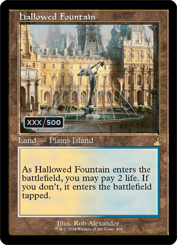 Hallowed Fountain (Retro) (Serialized) [Ravnica Remastered] | Play N Trade Winnipeg