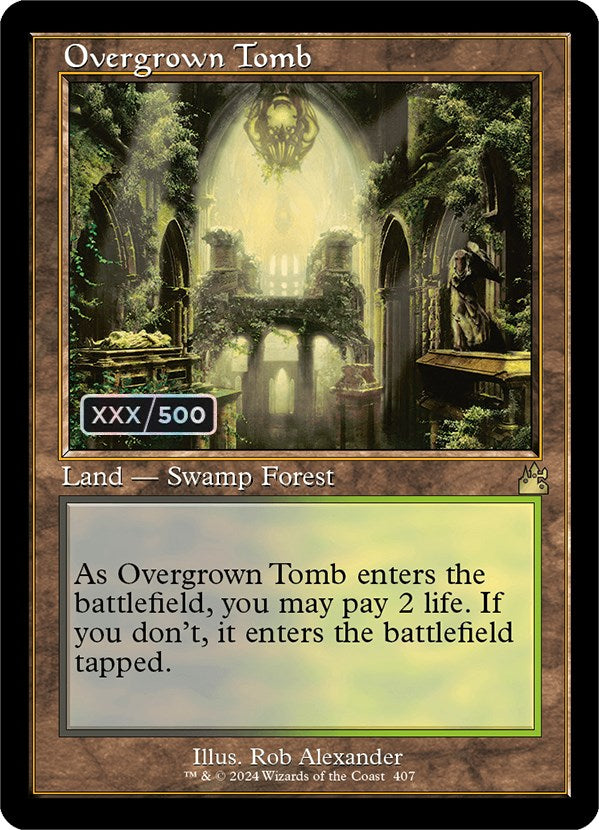 Overgrown Tomb (Retro) (Serialized) [Ravnica Remastered] | Play N Trade Winnipeg