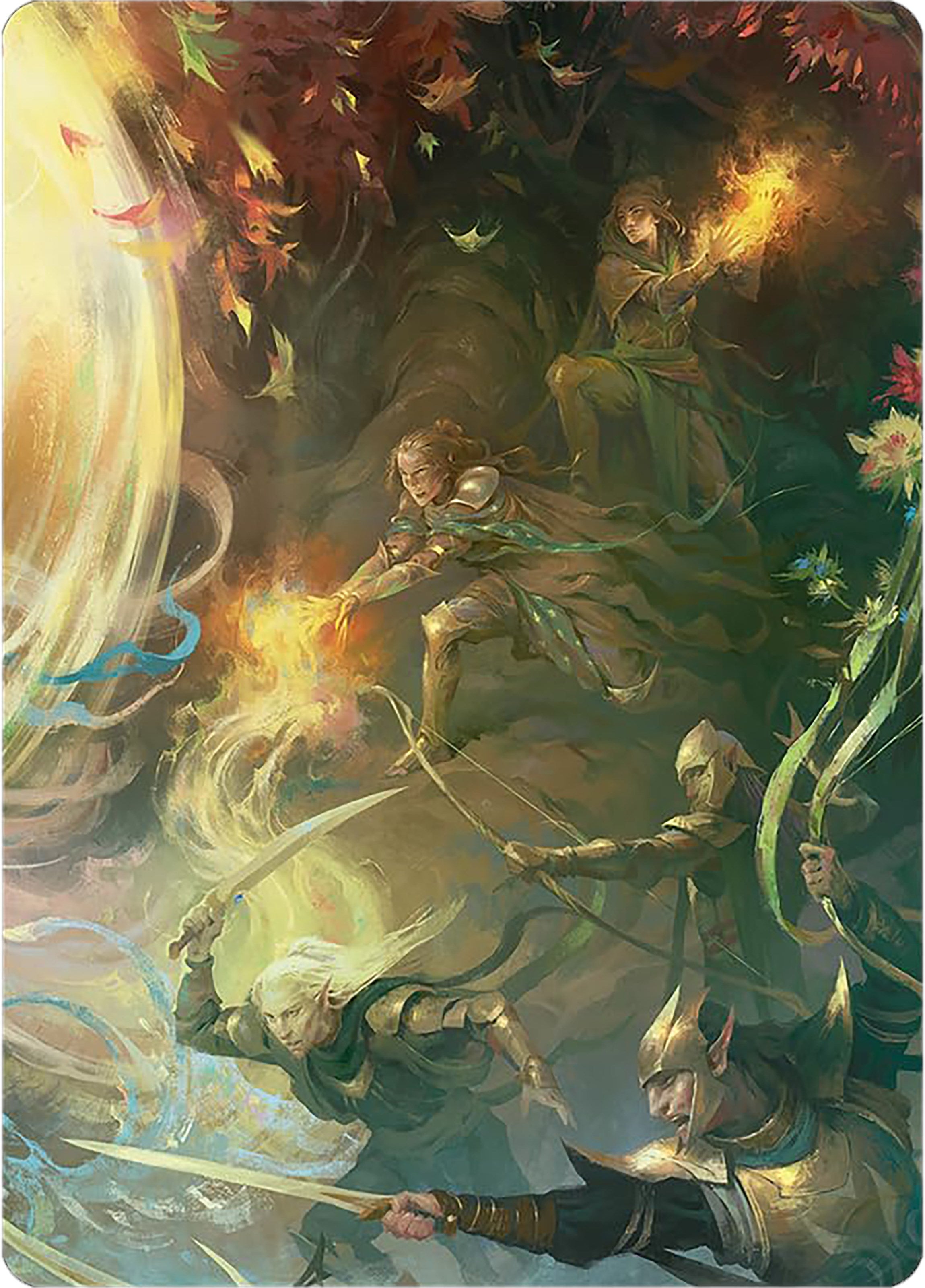 Rally the Galadhrim Art Card [The Lord of the Rings: Tales of Middle-earth Art Series] | Play N Trade Winnipeg