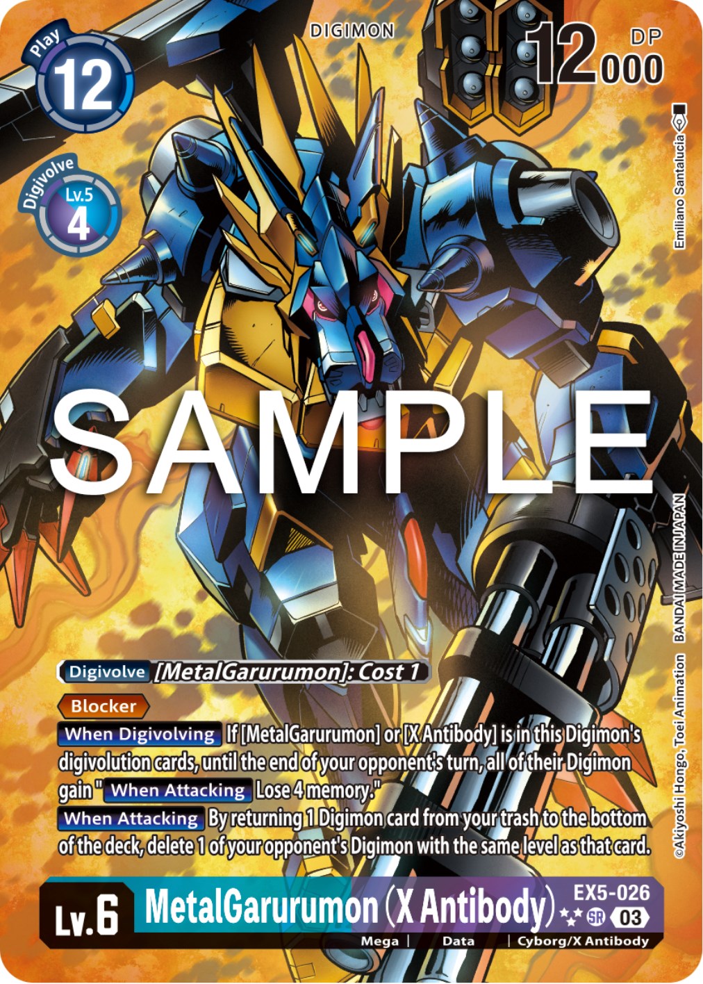 MetalGarurumon (X Antibody) [EX5-026] (English Exclusive Alternate Art) [Animal Colosseum] | Play N Trade Winnipeg