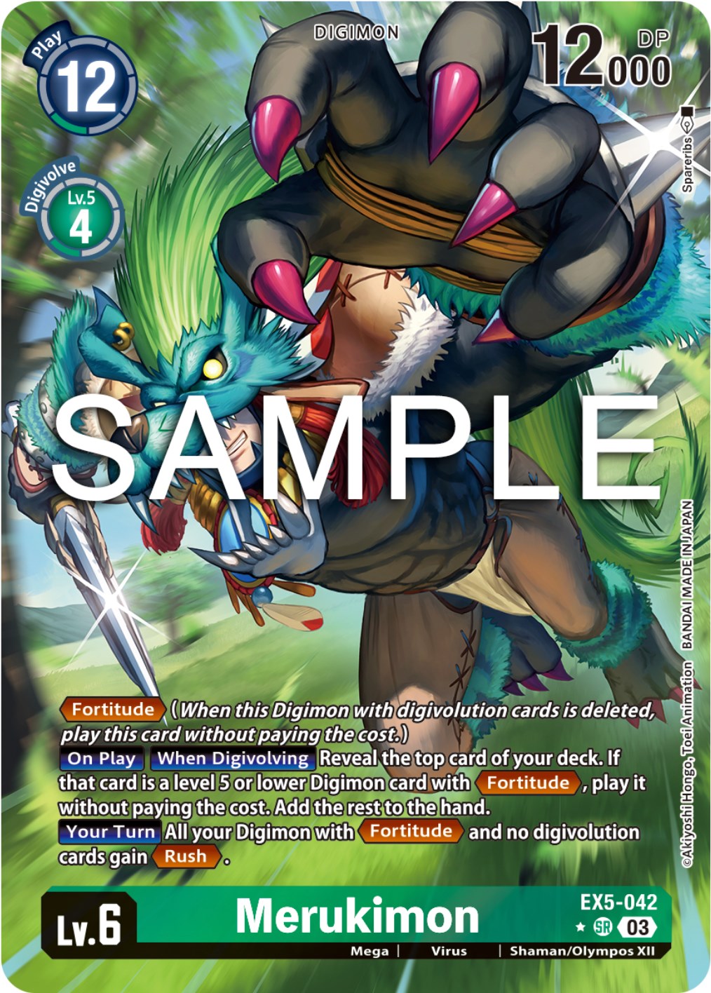 Merukimon [EX5-042] (Alternate Art) [Animal Colosseum] | Play N Trade Winnipeg