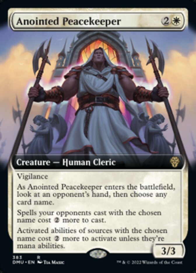 Anointed Peacekeeper (Extended Art) [Dominaria United] | Play N Trade Winnipeg