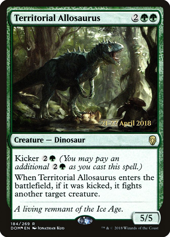 Territorial Allosaurus  [Dominaria Prerelease Promos] | Play N Trade Winnipeg