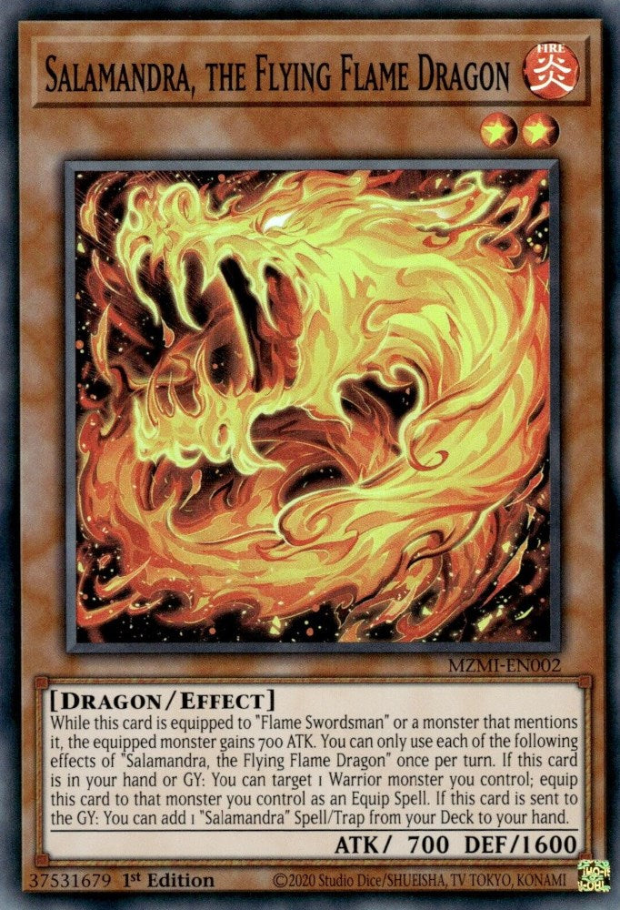 Salamandra, the Flying Flame Dragon [MZMI-EN002] Super Rare | Play N Trade Winnipeg