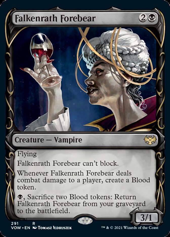 Falkenrath Forebear (Showcase Fang Frame) [Innistrad: Crimson Vow] | Play N Trade Winnipeg