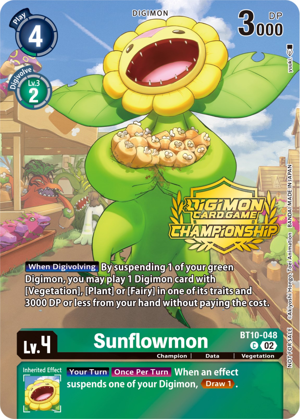 Sunflowmon [BT10-048] (Championship 2023 Tamers Pack) [Xros Encounter Promos] | Play N Trade Winnipeg