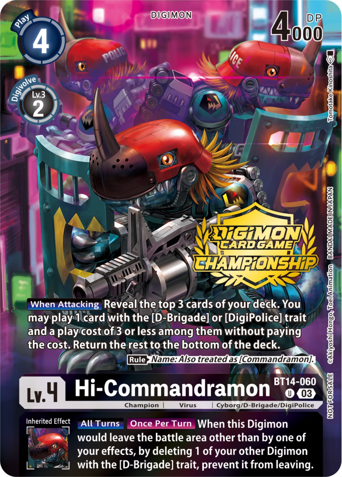 Hi-Commandramon [BT14-060] (Championship 2023 Tamers Pack) [Blast Ace Promos] | Play N Trade Winnipeg