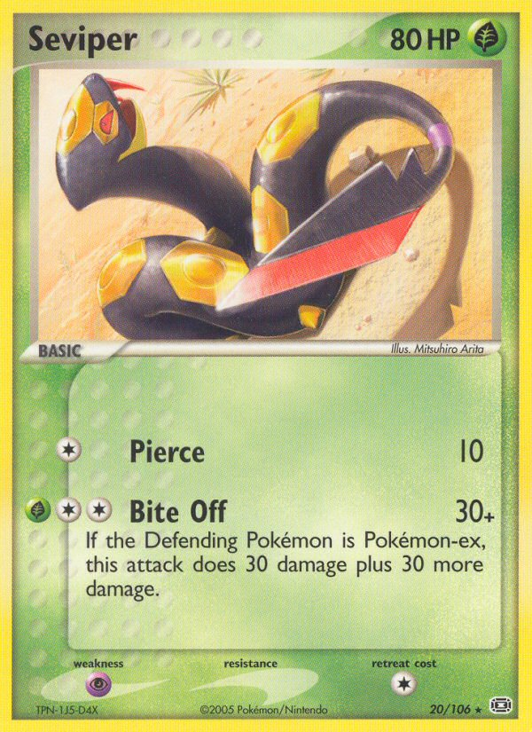 Seviper (20/106) [EX: Emerald] | Play N Trade Winnipeg