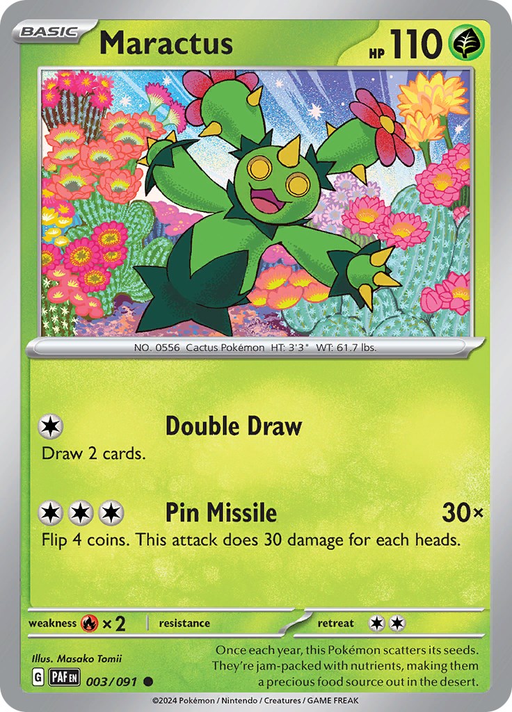 Maractus (003/091) [Scarlet & Violet: Paldean Fates] | Play N Trade Winnipeg