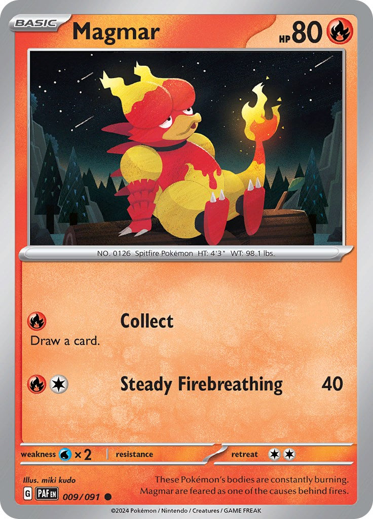 Magmar (009/091) [Scarlet & Violet: Paldean Fates] | Play N Trade Winnipeg