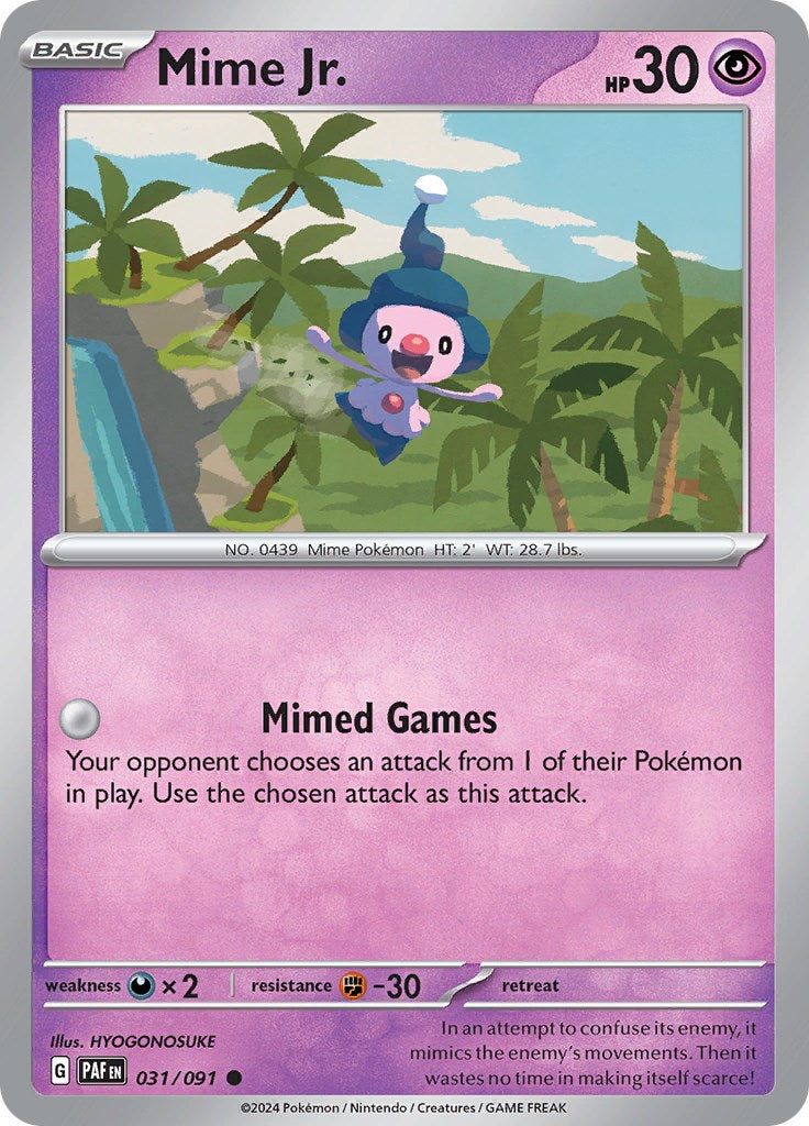 Mime Jr. (031/091) [Scarlet & Violet: Paldean Fates] | Play N Trade Winnipeg