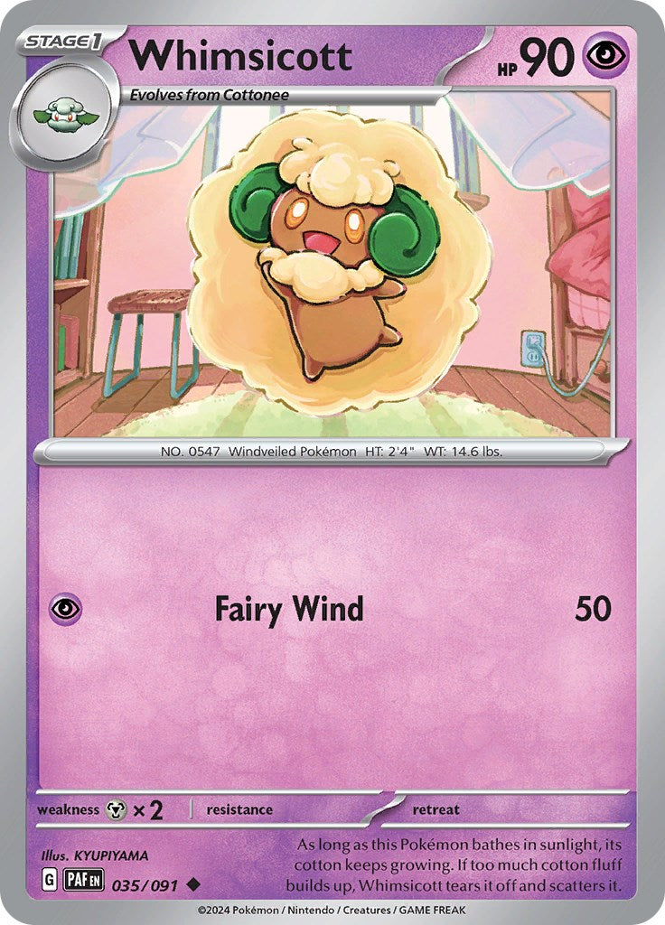 Whimsicott (035/091) [Scarlet & Violet: Paldean Fates] | Play N Trade Winnipeg