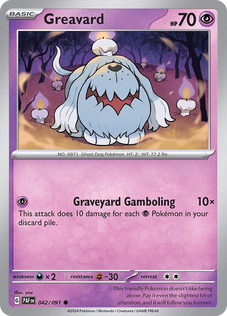 Greavard (042/091) [Scarlet & Violet: Paldean Fates] | Play N Trade Winnipeg