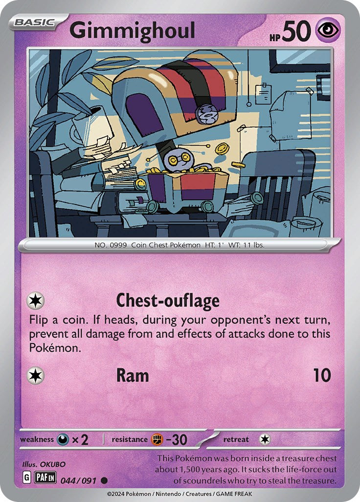 Gimmighoul (044/091) [Scarlet & Violet: Paldean Fates] | Play N Trade Winnipeg