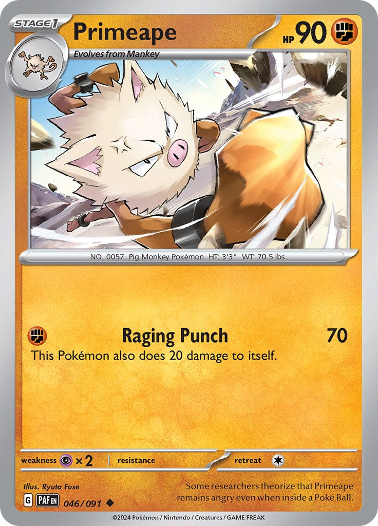 Primeape (046/091) [Scarlet & Violet: Paldean Fates] | Play N Trade Winnipeg