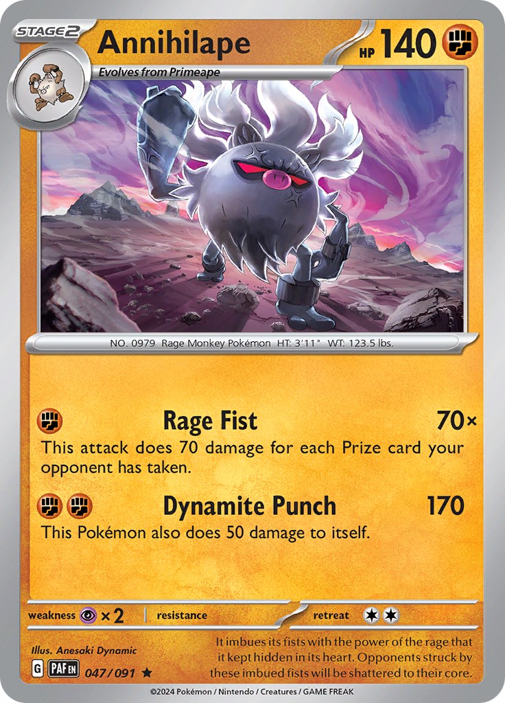 Annihilape (047/091) [Scarlet & Violet: Paldean Fates] | Play N Trade Winnipeg