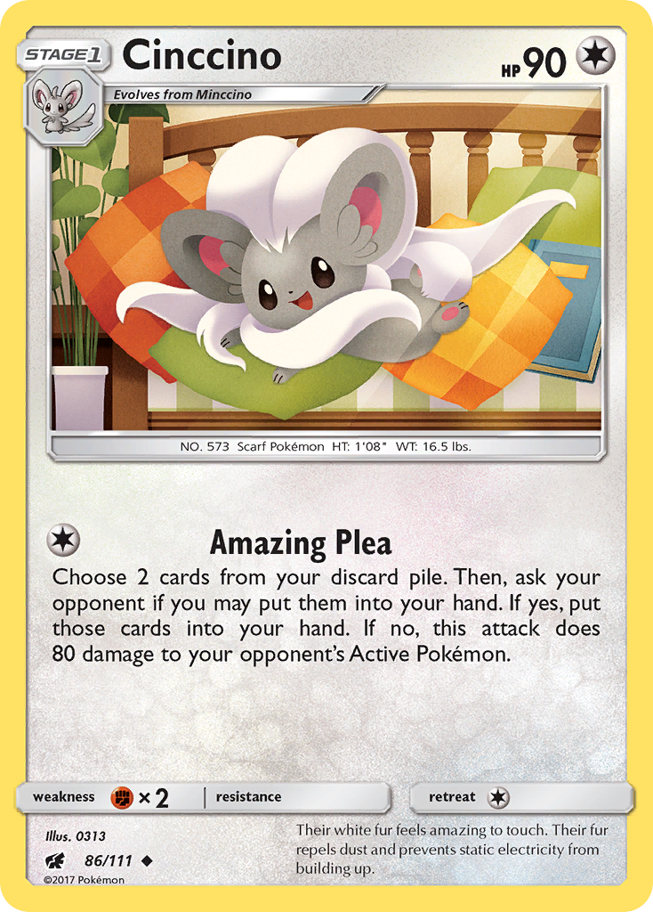 Cinccino (86/111) [Sun & Moon: Crimson Invasion] | Play N Trade Winnipeg