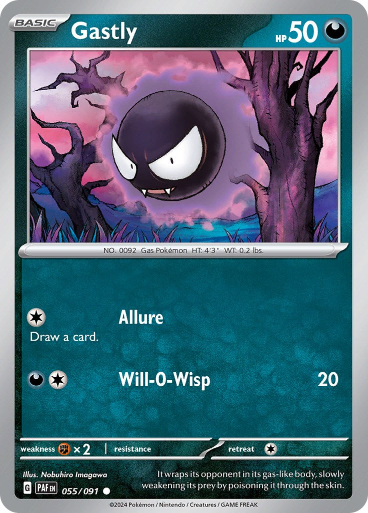 Gastly (055/091) [Scarlet & Violet: Paldean Fates] | Play N Trade Winnipeg