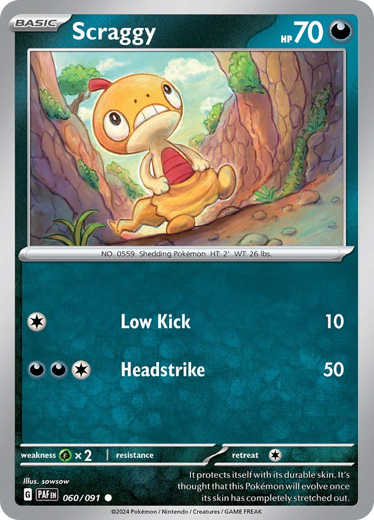 Scraggy (060/091) [Scarlet & Violet: Paldean Fates] | Play N Trade Winnipeg