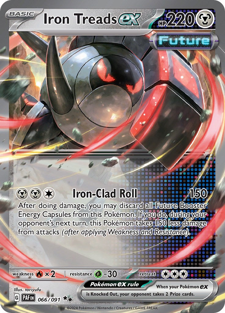 Iron Treads ex (066/091) [Scarlet & Violet: Paldean Fates] | Play N Trade Winnipeg