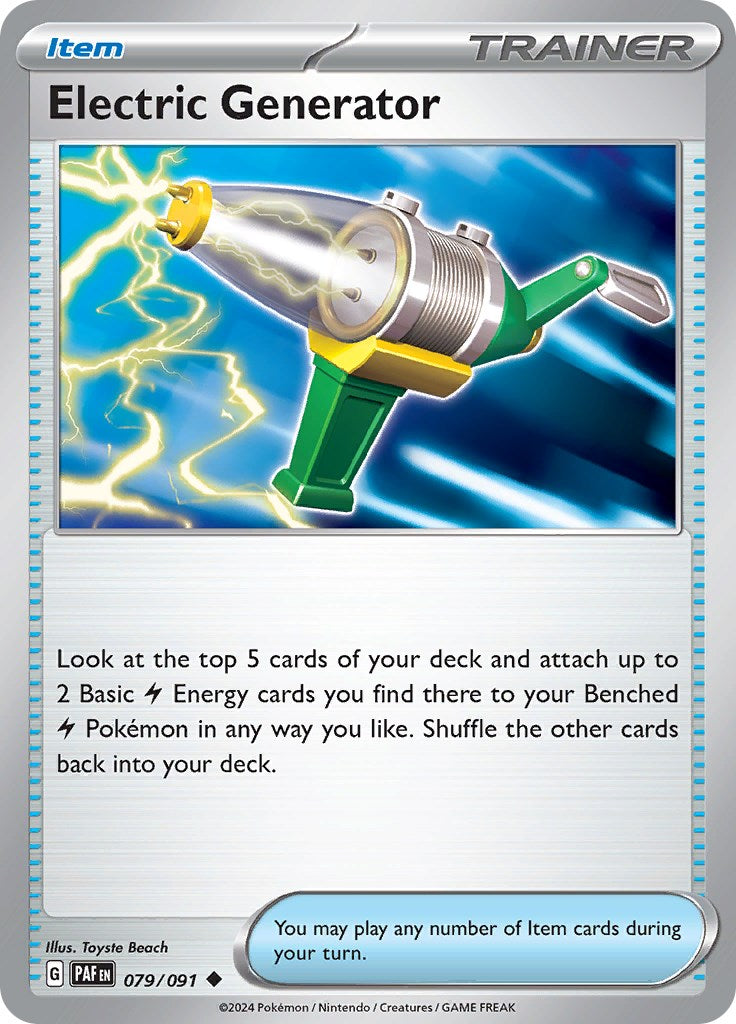 Electric Generator (079/091) [Scarlet & Violet: Paldean Fates] | Play N Trade Winnipeg